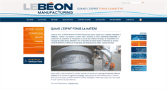 Desktop Screenshot of le-beon.com